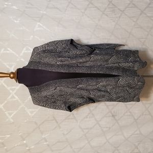 Anthropologie Moth Sweater Cardigan Womens Size Small Marbled Blue Winter